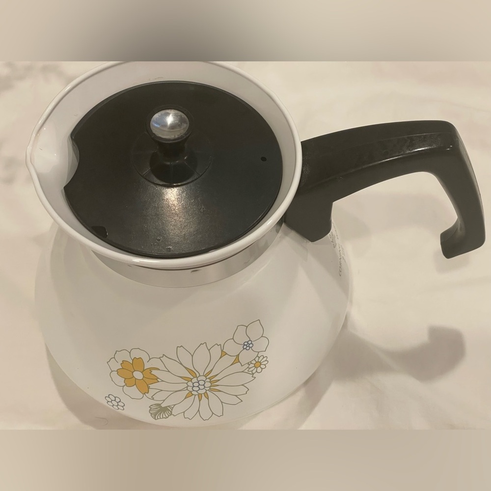 VTG Corning Ware “Floral Bouquet” 6-Cup Teapot. P-104 - Picture 5 of 11